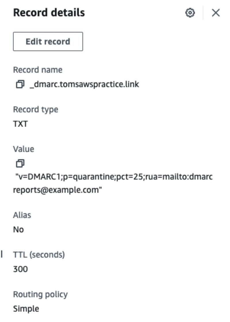 DNS Record DMARC