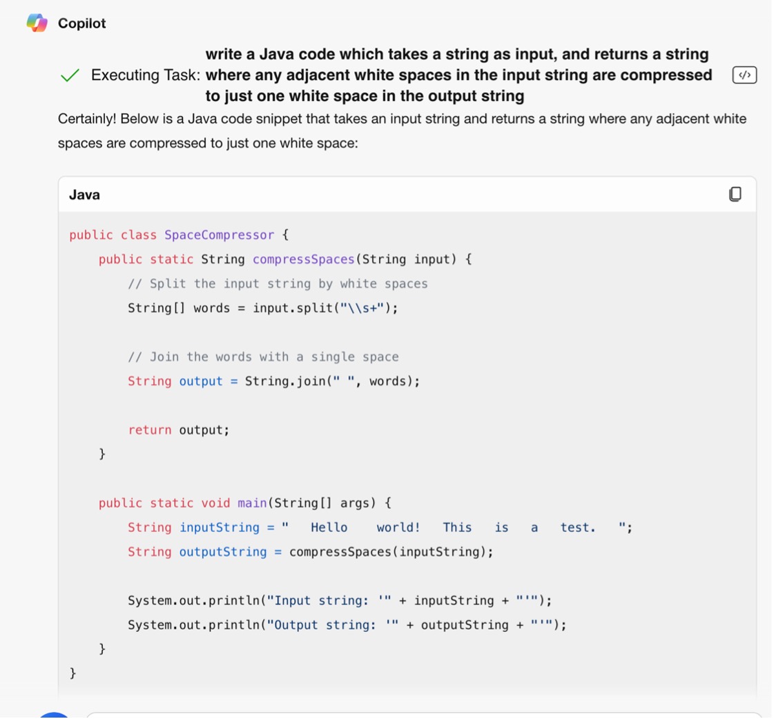 Copilot writing regular expressions