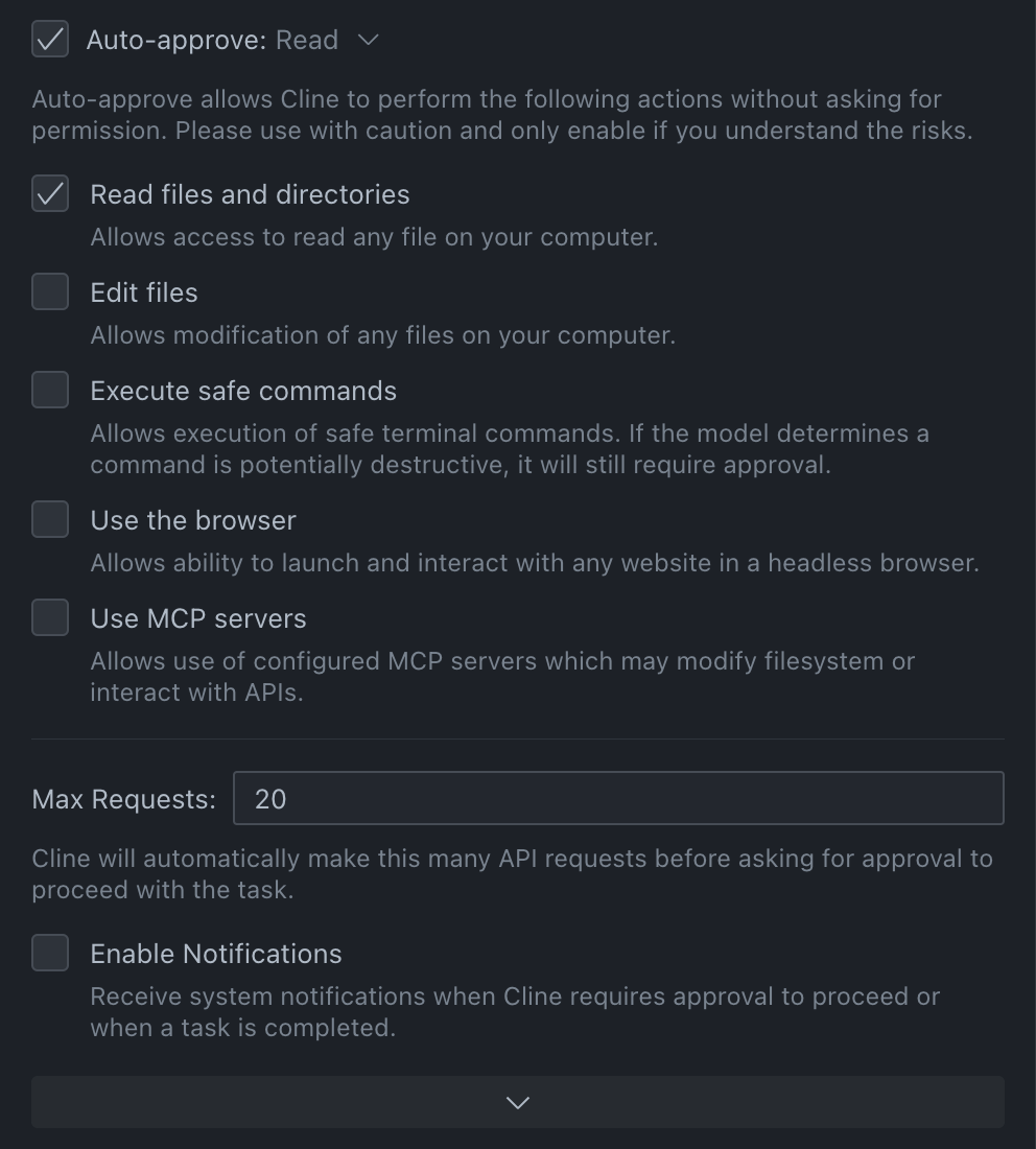 auto read feature